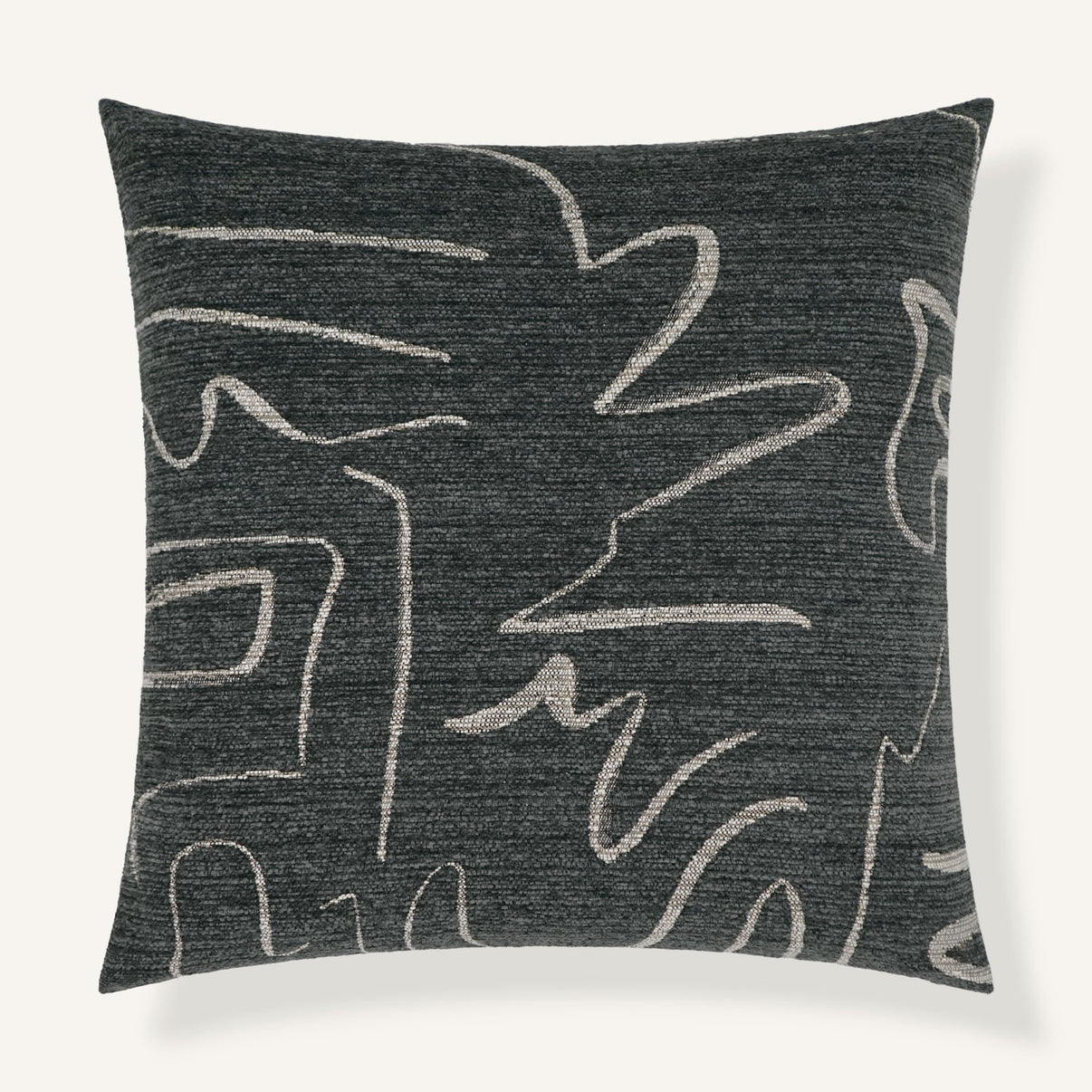 Cortina 22"×22" Front View || Charcoal