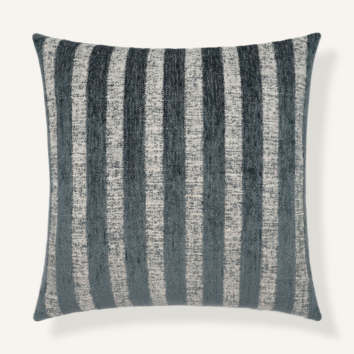 Divine Stripe 22"×22" Front View || Slate