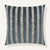 Divine Stripe 22"×22" Front View || Slate