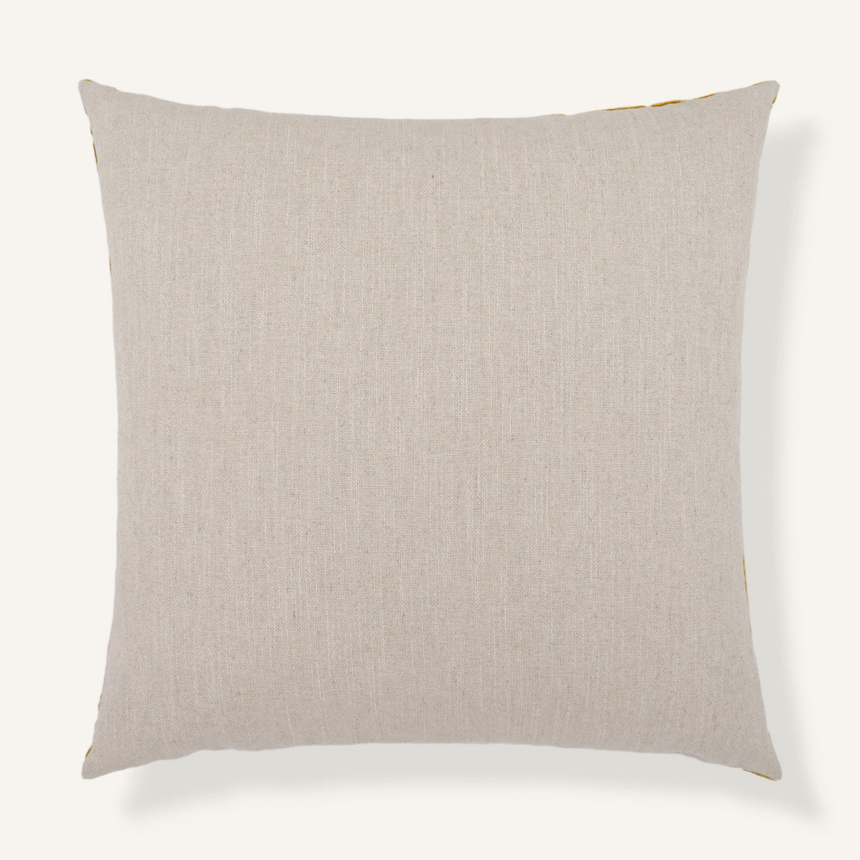 Worldly 22"×22" Back View || Goldenrod