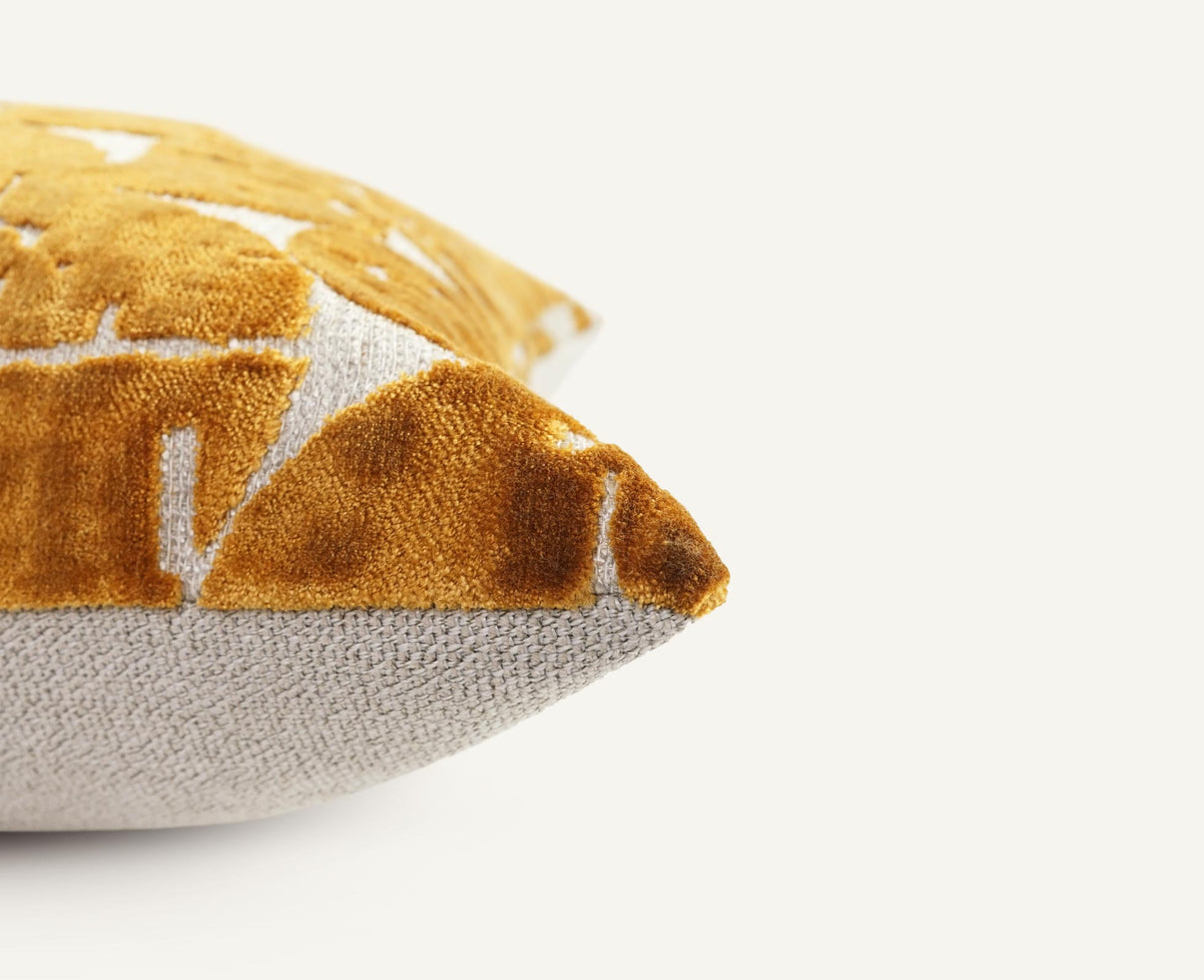 Worldly 22"×22" Side View || Goldenrod