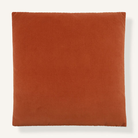 Pleats & Thank You 22"×22" Front View || Copper