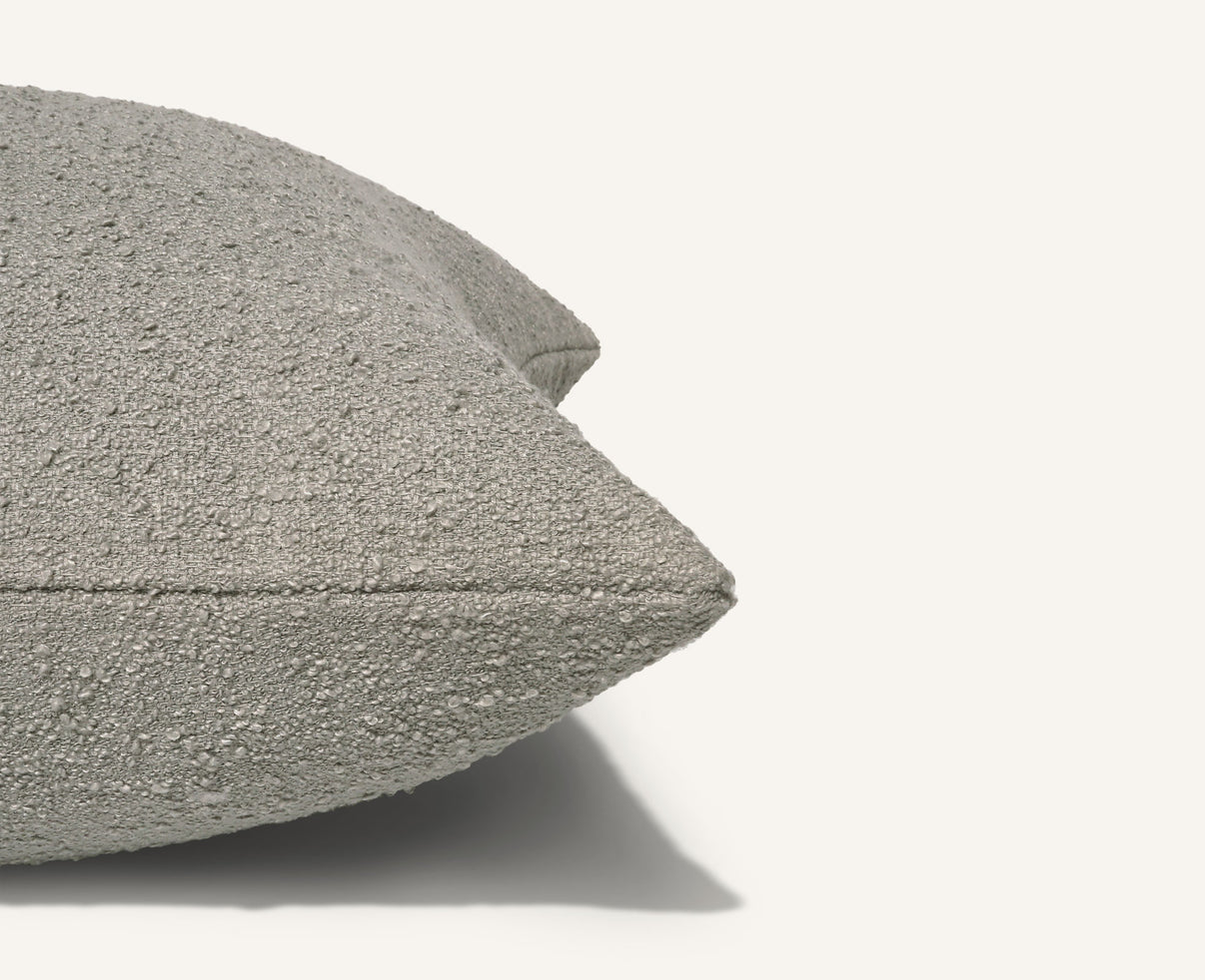 Boucle 24"×24" Side View || Nickel