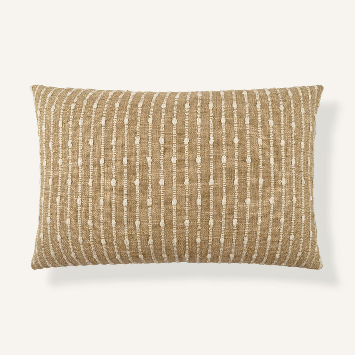 Raffia Stripe 14"×22" Front View || Wheat