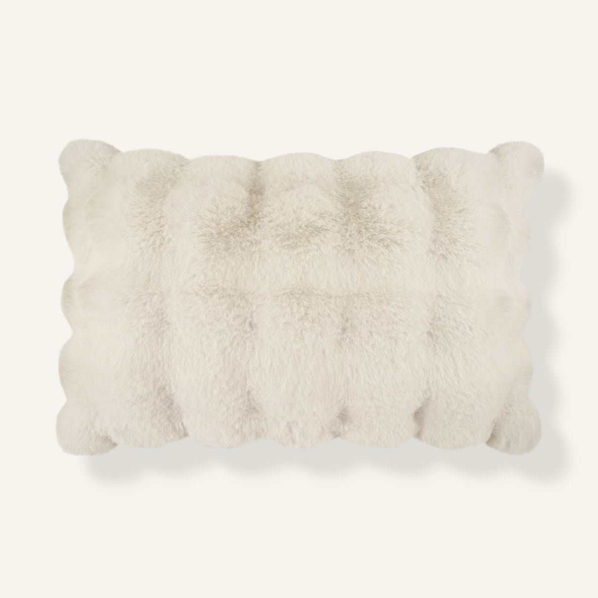 Clouded 14"×22" Front View || Ivory