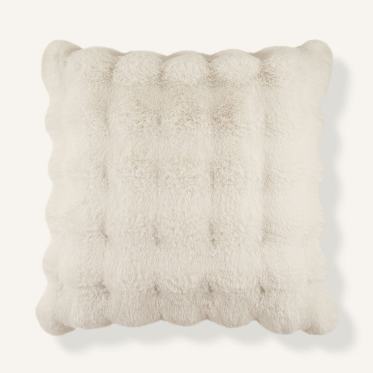 Clouded 22"×22" Front View || Ivory