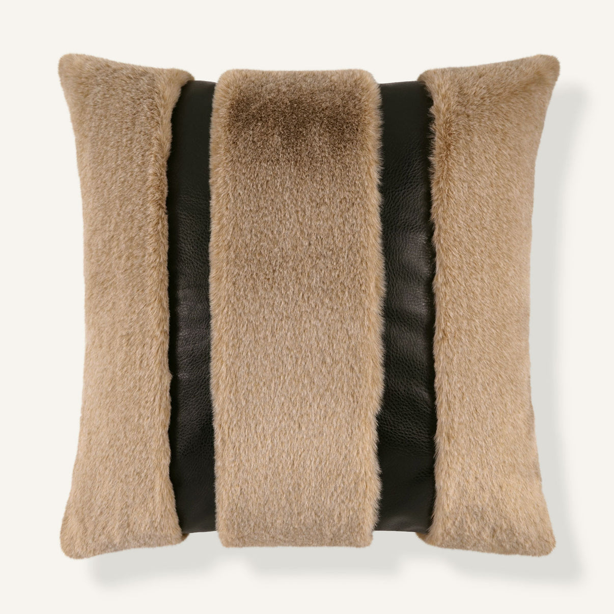 Fawn Stripe 24"×24" Front View || Tan