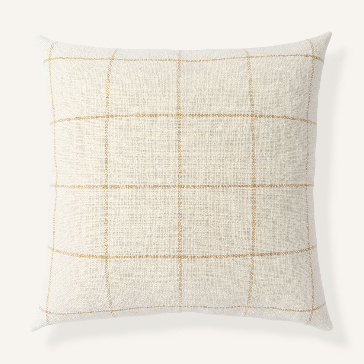 Hampton Check 24"×24" Front View || Sunflower