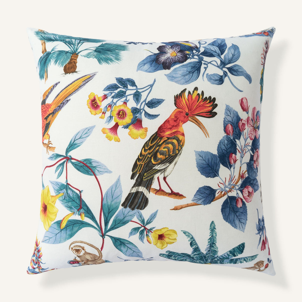 Menagerie 24"×24" Front View || French Blue