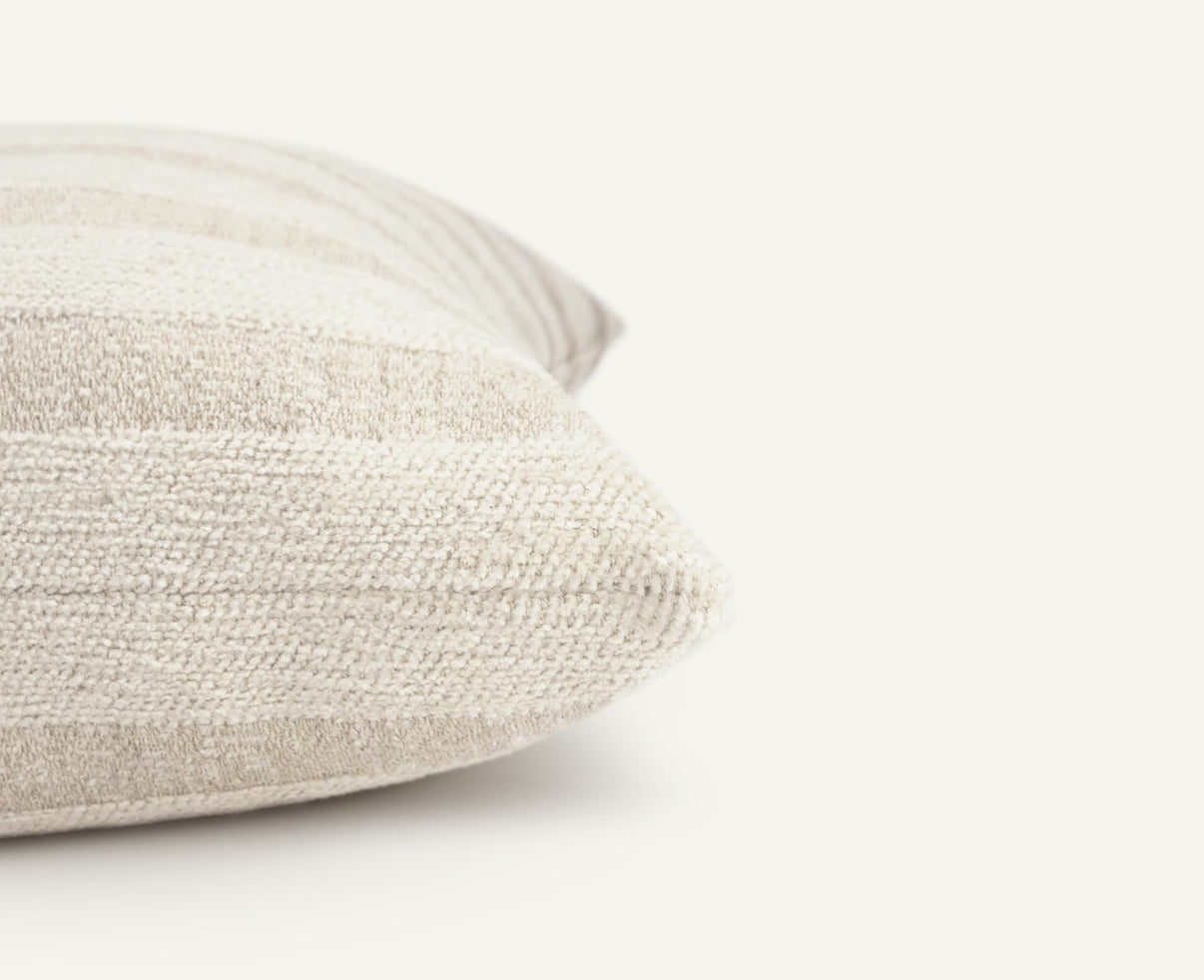 Divine Stripe 22"×22" Side View || Pearl