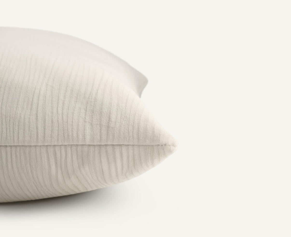 Ripple 24"×24" Side View || Ivory