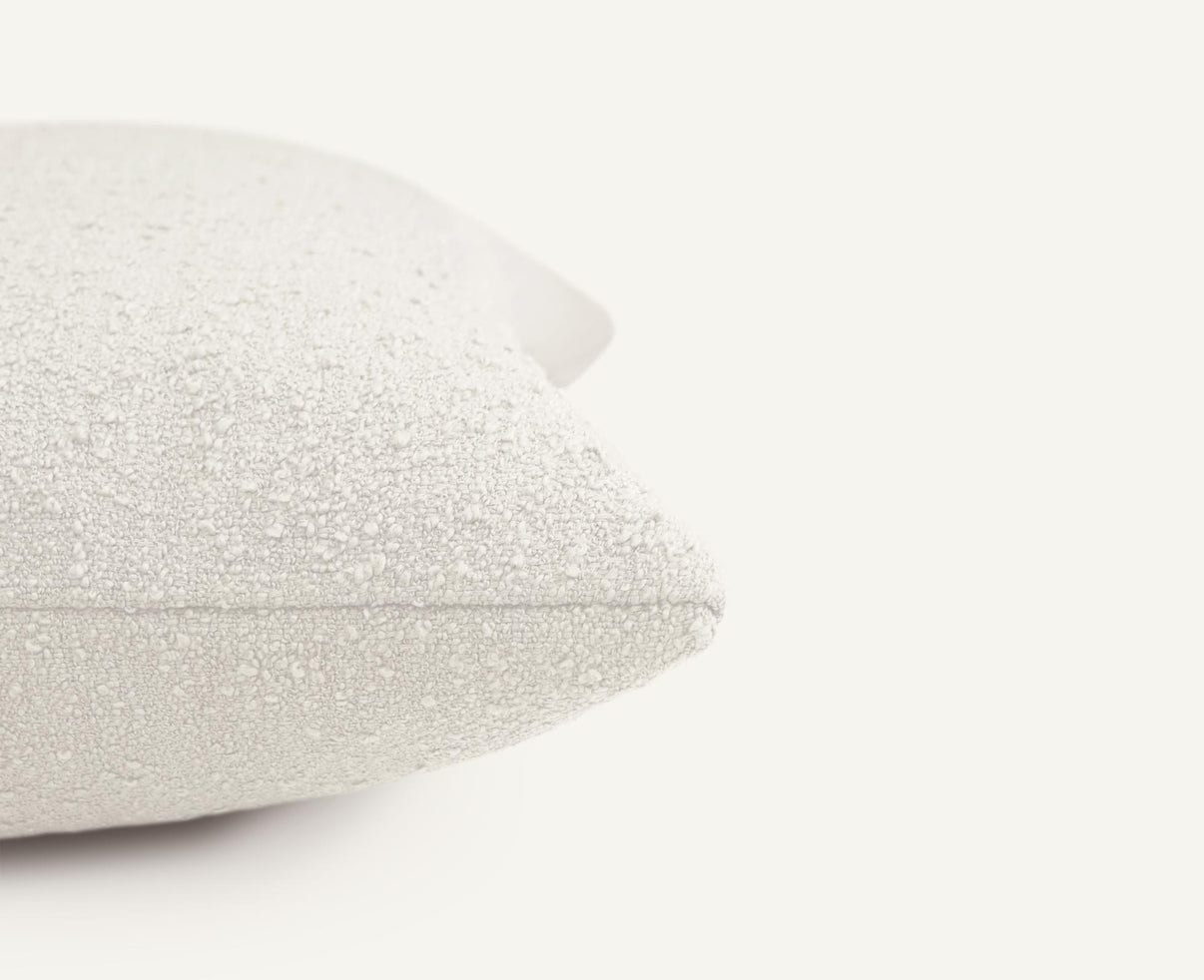 Boucle 24"×24" Side View || Vanilla