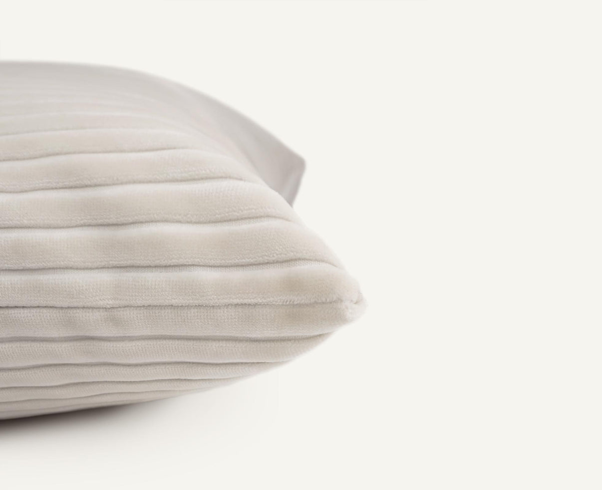 Fluted 24"×24" Side View || Pearl