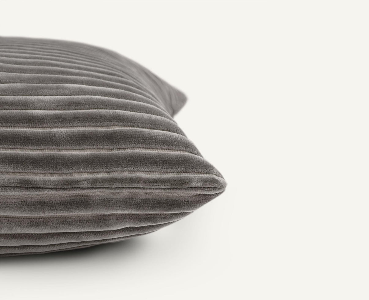 Fluted 24"×24" Side View || Smoke