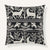 Fronds and Fauna 22"×22" Front View || Black