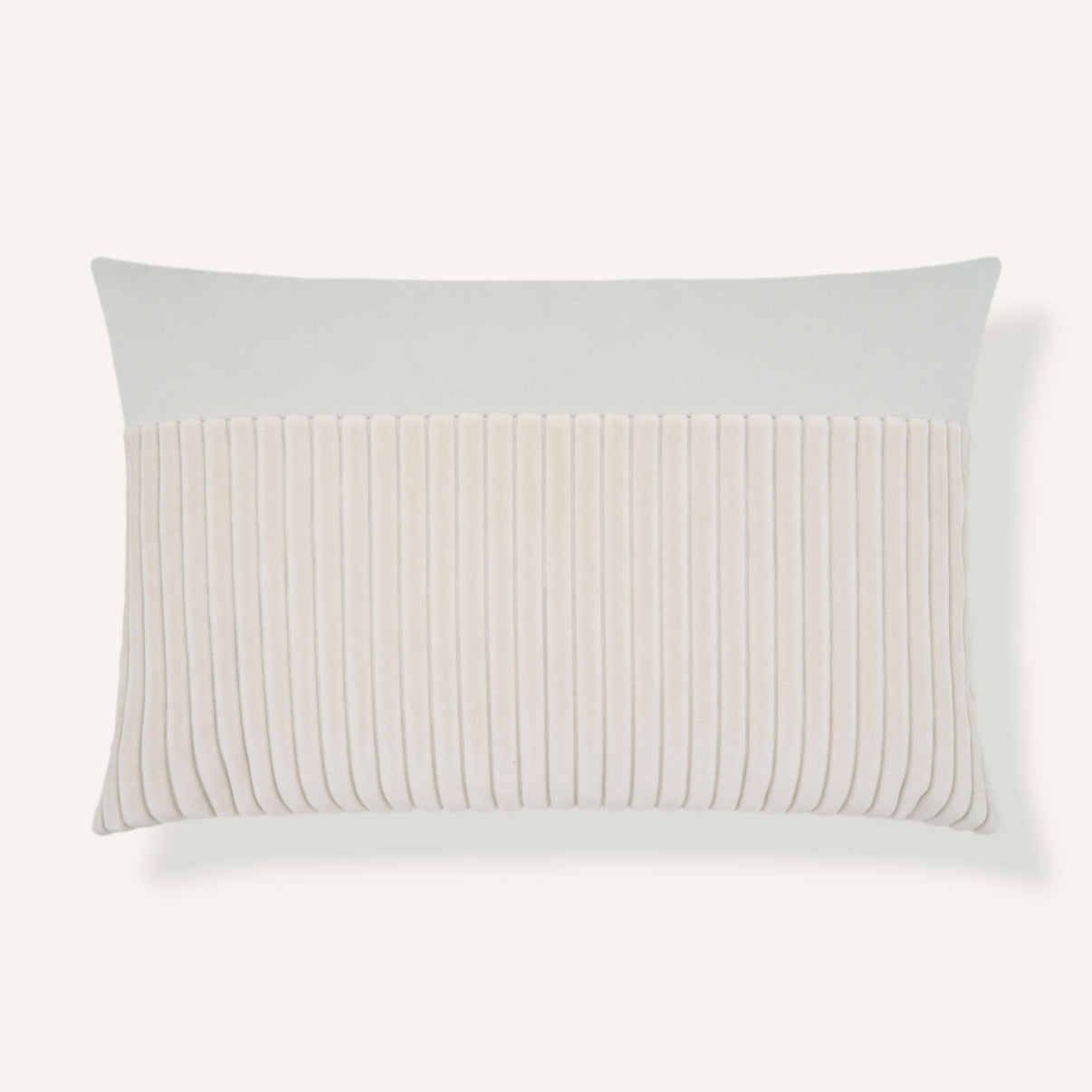 Fluted II 14"×22" Front View || Pearl