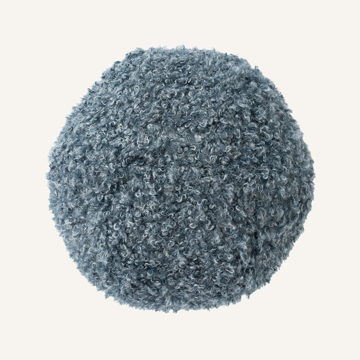 Curl Up Ball 12"×12" Top View || Aegean