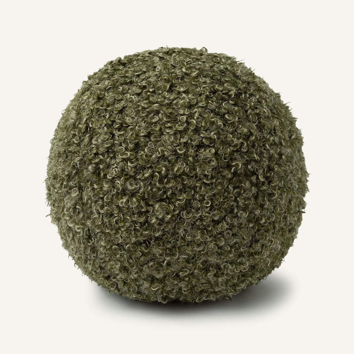Curl Up Ball 12"×12" Front View || Pine