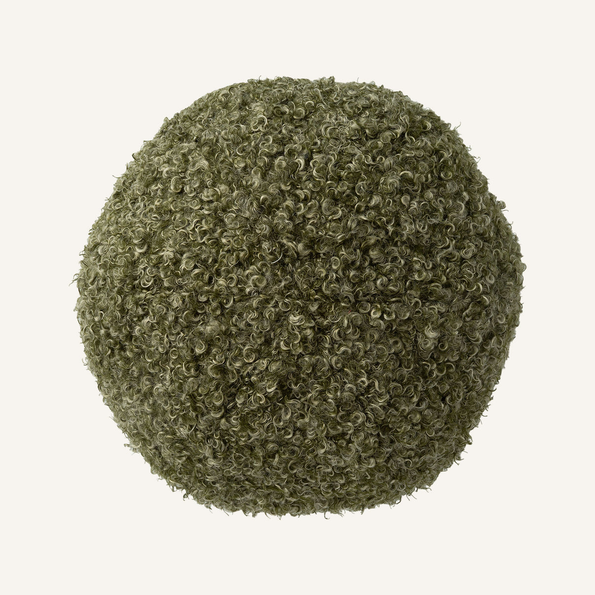 Curl Up Ball 12"×12" Top View || Pine