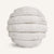 Ridges Ball 12"×12" Front View || Ivory