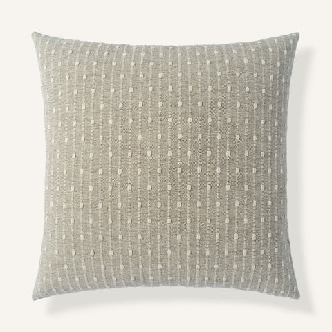 Raffia Stripe II 24"×24" Front View || Oat