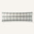 The 14 x 42 Bedford Check pillow in Milk (off-white), a wool-blend lumbar pillow with a black linear grid and structured check pattern from Floof Living | Bedford Check 14"×42" Front View || Milk