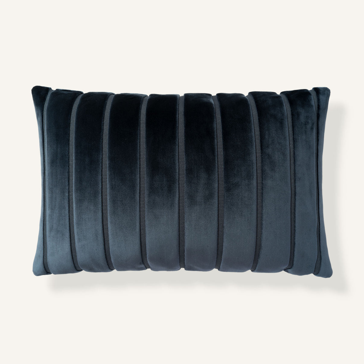 Grosgrain Stripe 14"×22" Front View || Royal