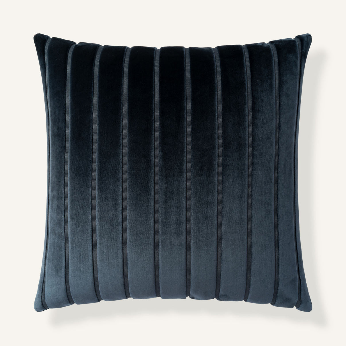 Grosgrain Stripe 24"×24" Front View || Royal