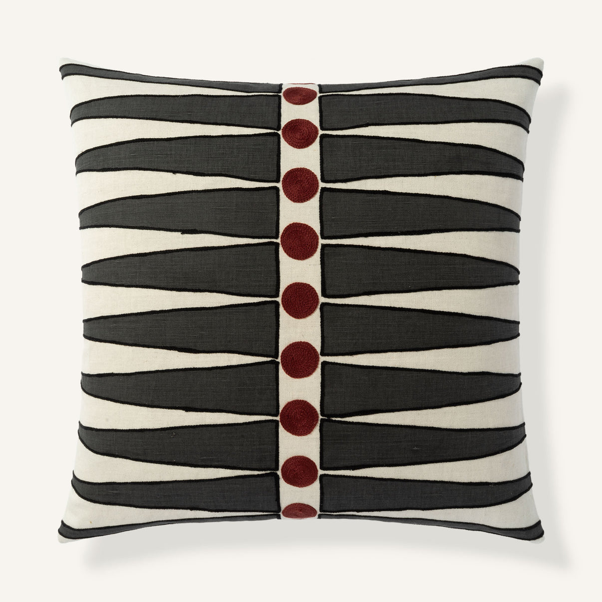 Rivoli 22"×22" Front View || Peppercorn