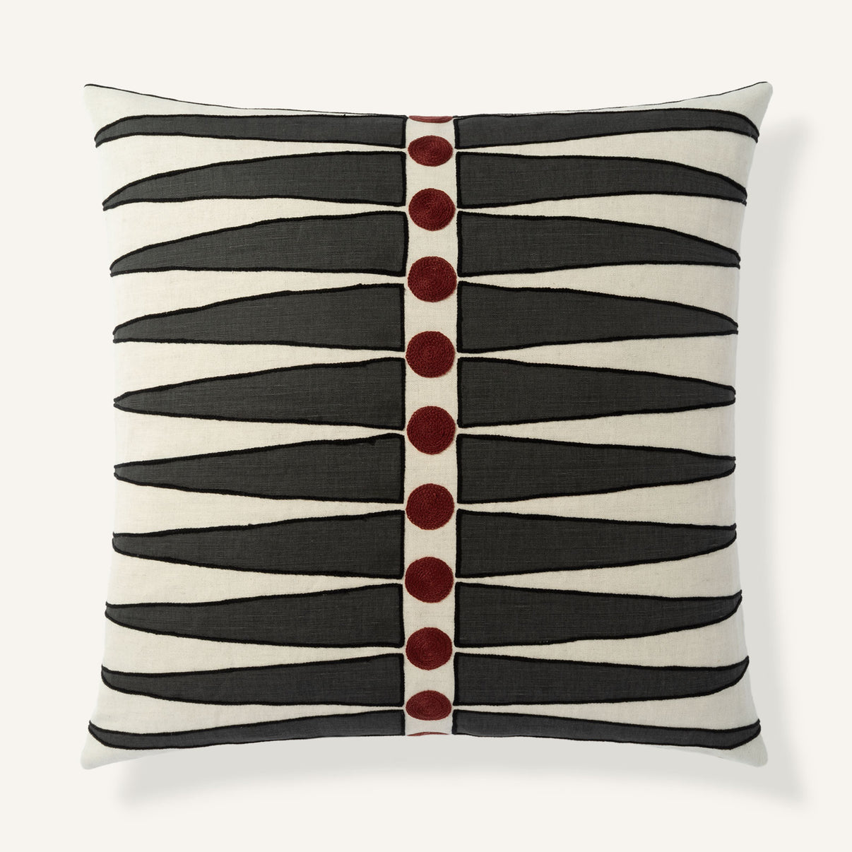 Rivoli 24"×24" Front View || Peppercorn