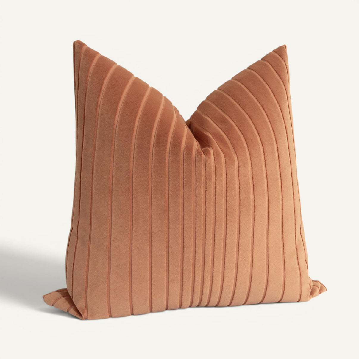 Tempo Stripe 24"×24" Tilt View || Salmon